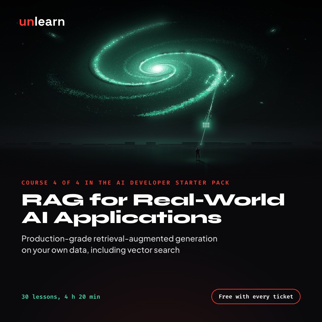 RAG for Real-World AI Applications, 1080 × 1080
